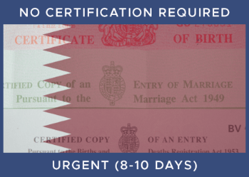 QATAR   Urgent  -  No Certification